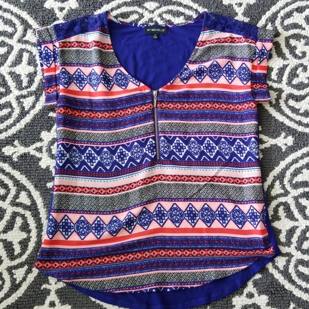 Cap sleeve blouse